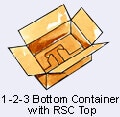 SNAP OR 1-2-3 BOTTOM CONTAINERS WITH RSC TOP